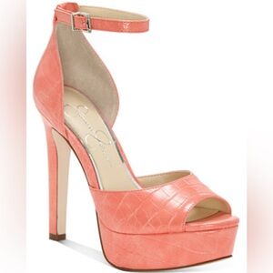 🔵JESSICA SIMPSON CHIC Coral Platform Heels